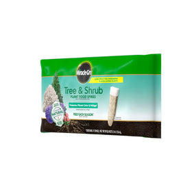 Miracle-Gro two-pack packaging with tree & shrub spikes