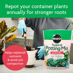 Fungus-gnat minimization feature of Miracle-Gro Tropical Potting Mix