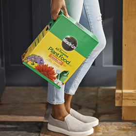 Indoor application of Miracle-Gro supports healthy growth in houseplants