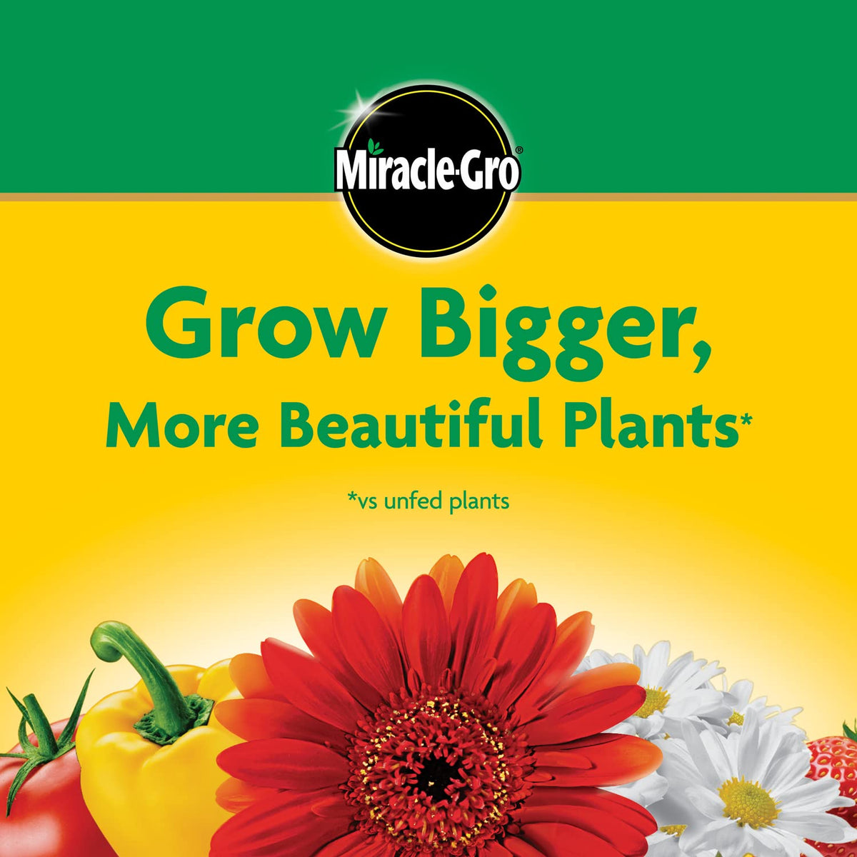 Miracle-Gro garden-ready formula supports trees and shrubs.