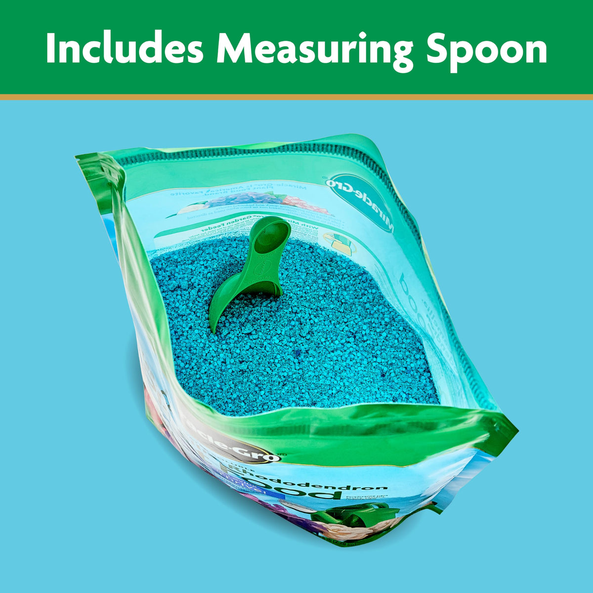 Miracle-Gro Water Soluble Camellia bottle dispense supports vibrant camellias and rhododendrons.
