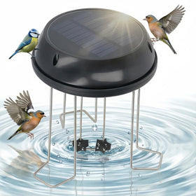 Miriam Song Bird Bath Bubbler solar-powered fountain attracts birds with gentle movement