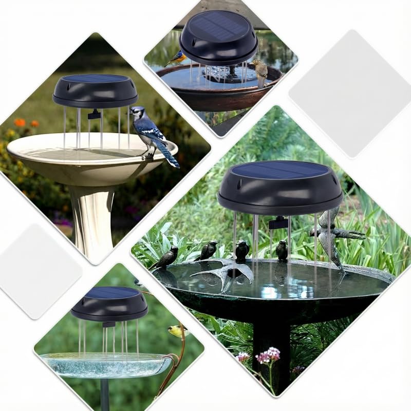 Miriam Song pond fountain creates reflective water patterns for ponds and rockeries