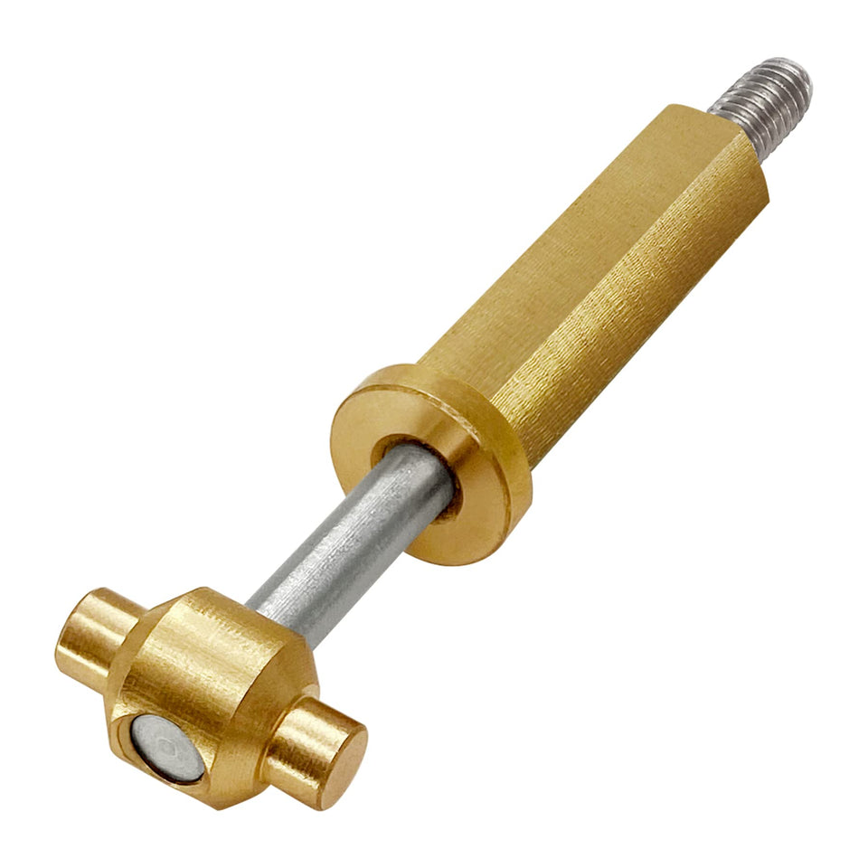 Misakomo clamp ring knob assembly closeup shows durable metal finish and precise threading.