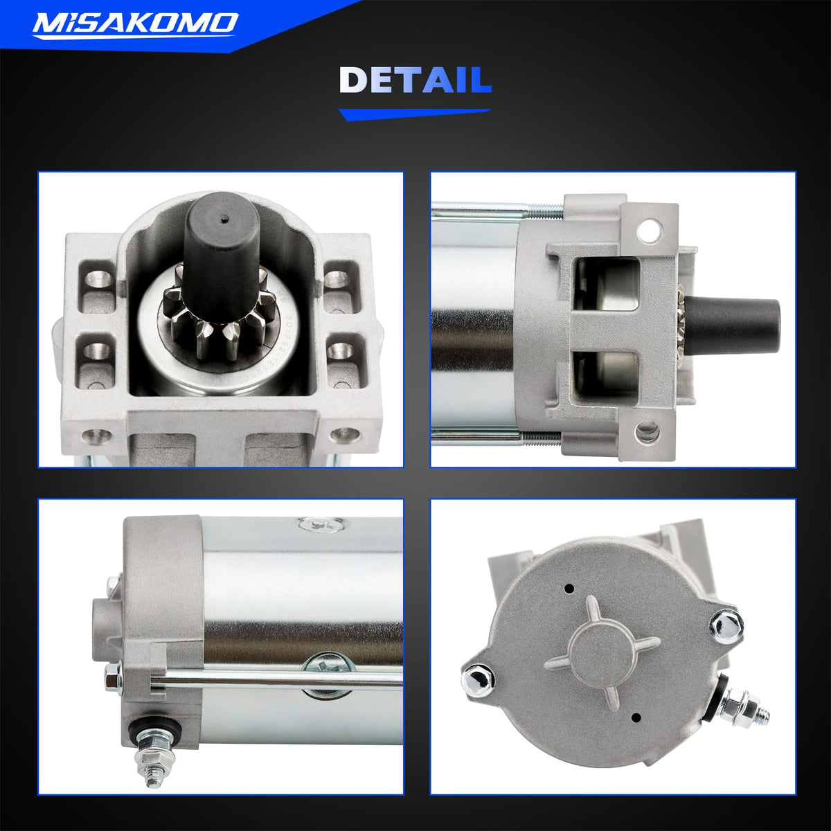 Misakomo starter motor for Toro ZS5000 supports fast, quiet start.