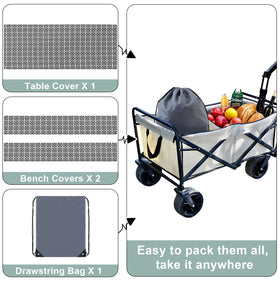 Misaya elastic straps secure covers against wind and movement.