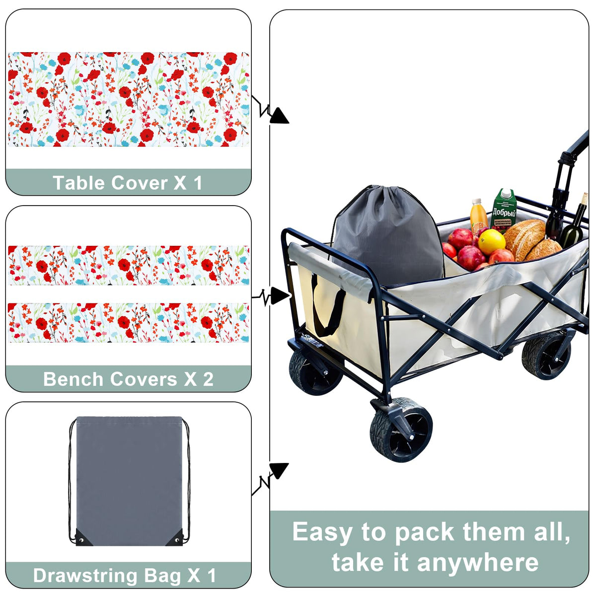 Misaya non-slip design helps keep food stable on the tablecloth