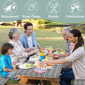 Misaya non-slip design helps keep table setup intact.