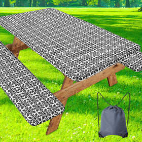 Misaya picnic table cover waterproof for outdoor meals and spills.