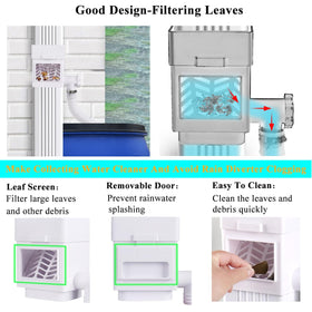Adjustable flow valve to control rainwater collection for garden use