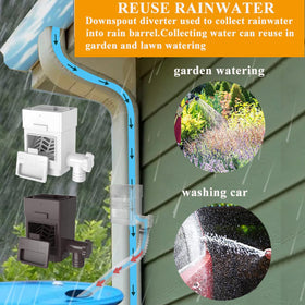 Diverter with removable filter door traps debris to keep water cleaner