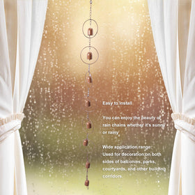 Miskall architectural finish rain chain adds refined exterior detail