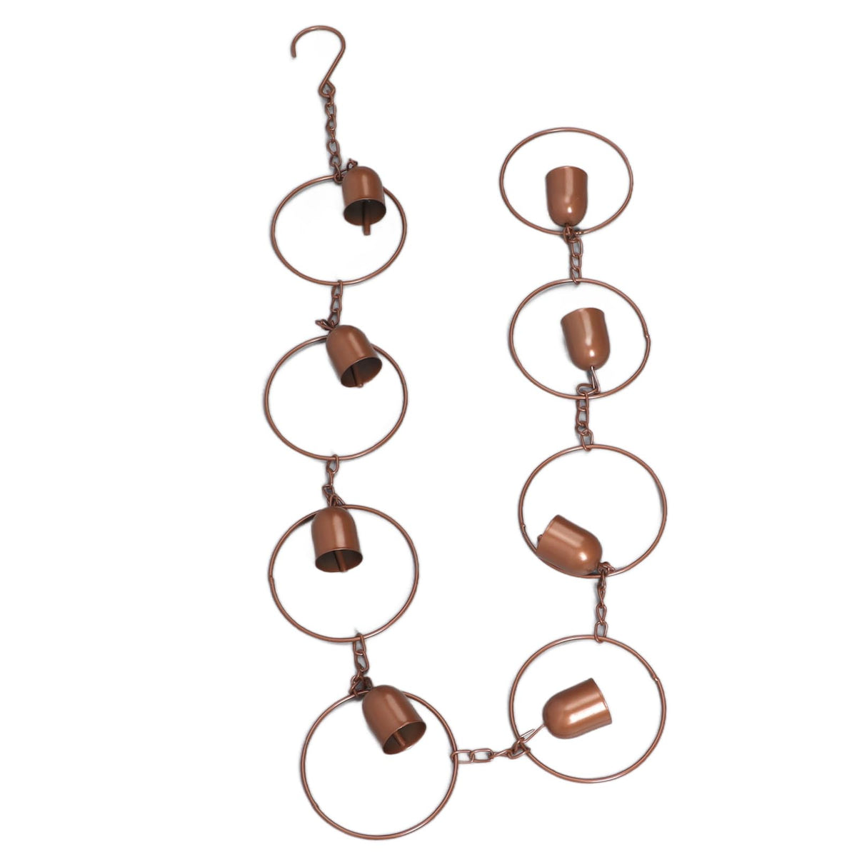 Miskall bells-shaped rain chain as stylish outdoor decor