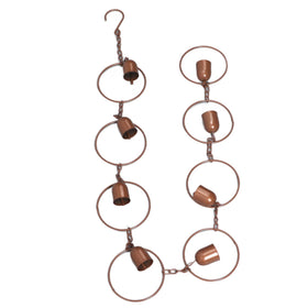Miskall bells-shaped rain chain as stylish outdoor decor
