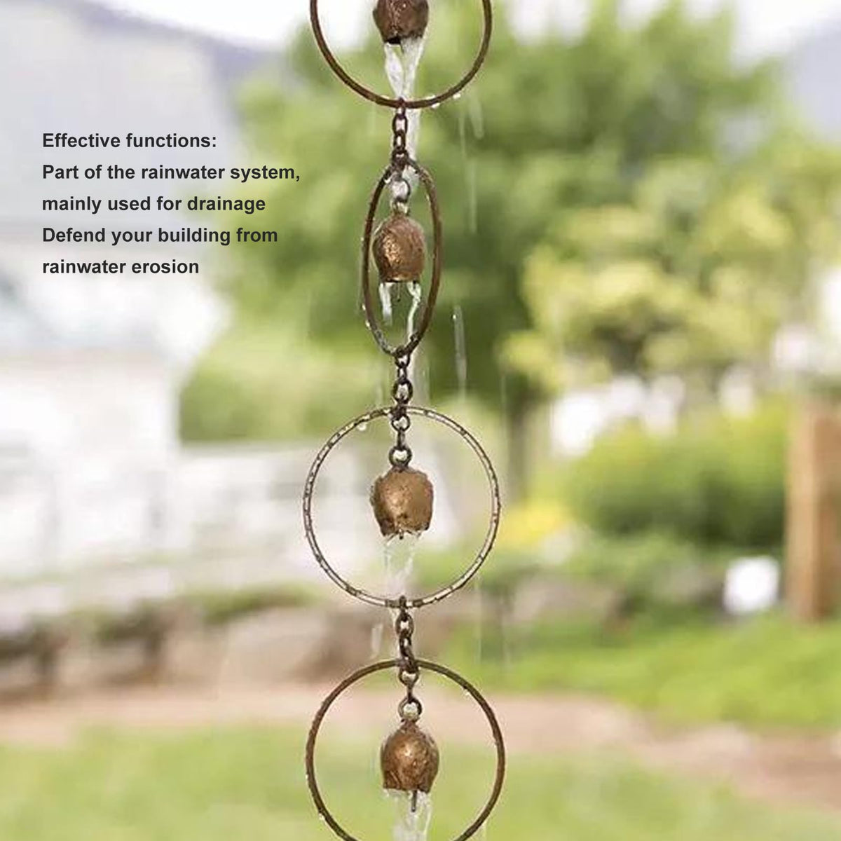 Miskall rain chime for balconies and courtyards offering visual movement