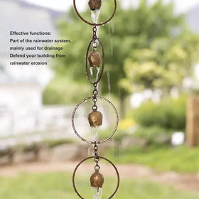 Miskall rain chime for balconies and courtyards offering visual movement