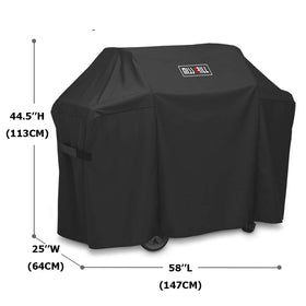 MissGrill 7130 fits Genesis 300 Series grills, shielding from sun and moisture
