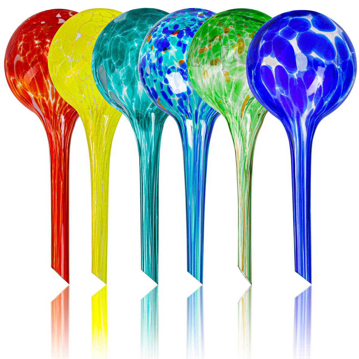 Mission Gallery globes set6 compact glass bulbs for effortless indoor plant care.