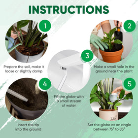 Mission Gallery outdoor and indoor use water bulbs keep plants hydrated with reduced maintenance.