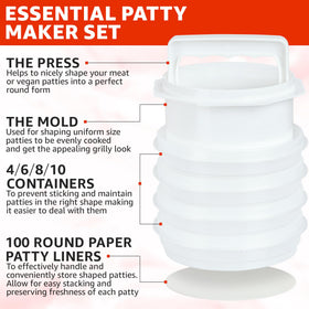 Mission Gallery patty press shaping uniform patties for even cooking