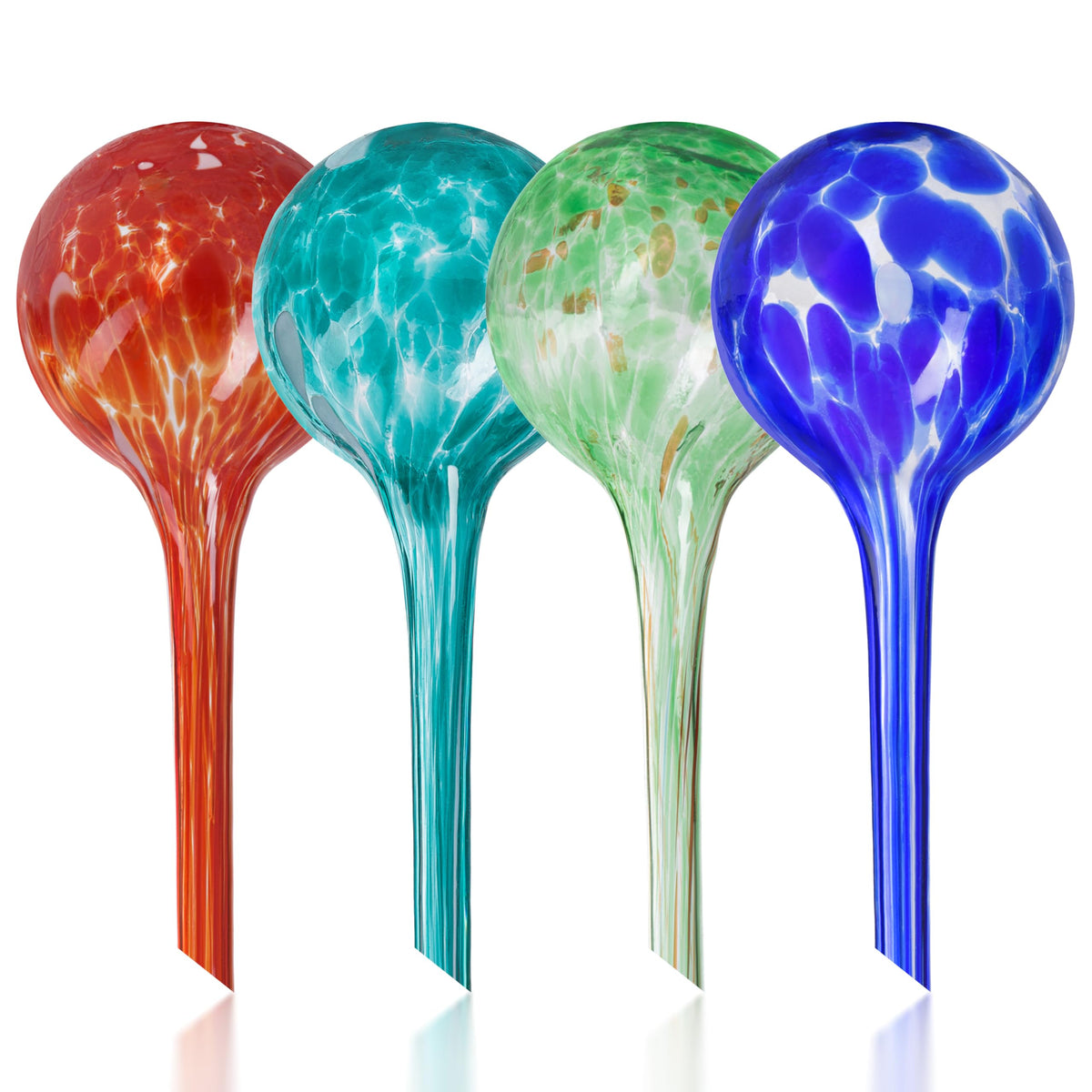 Mission Gallery plant watering globes set of 4 in glass provide steady moisture for indoor plants