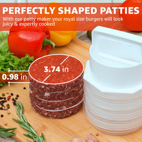 Mission Gallery storage containers stack neatly for organized burger prep