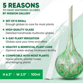 Mission Gallery travel-friendly-globes — support plant care during trips.