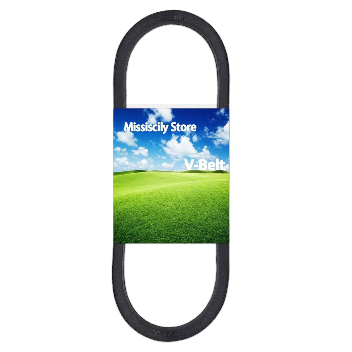 Missiscily 22431-VL0-P01 drive belt side view for Honda compatibility and reliable mowing