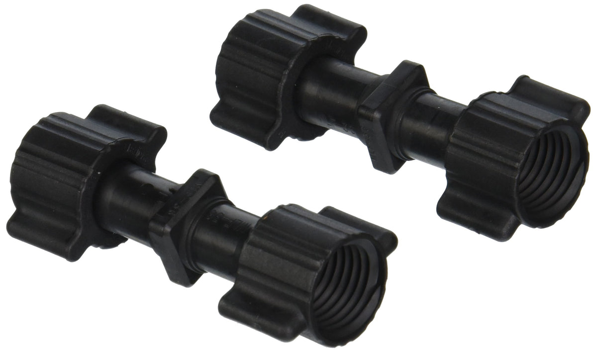 Mister Landscaper MLF-36 half-inch poly coupling enables easy irrigation extensions and quick repairs.