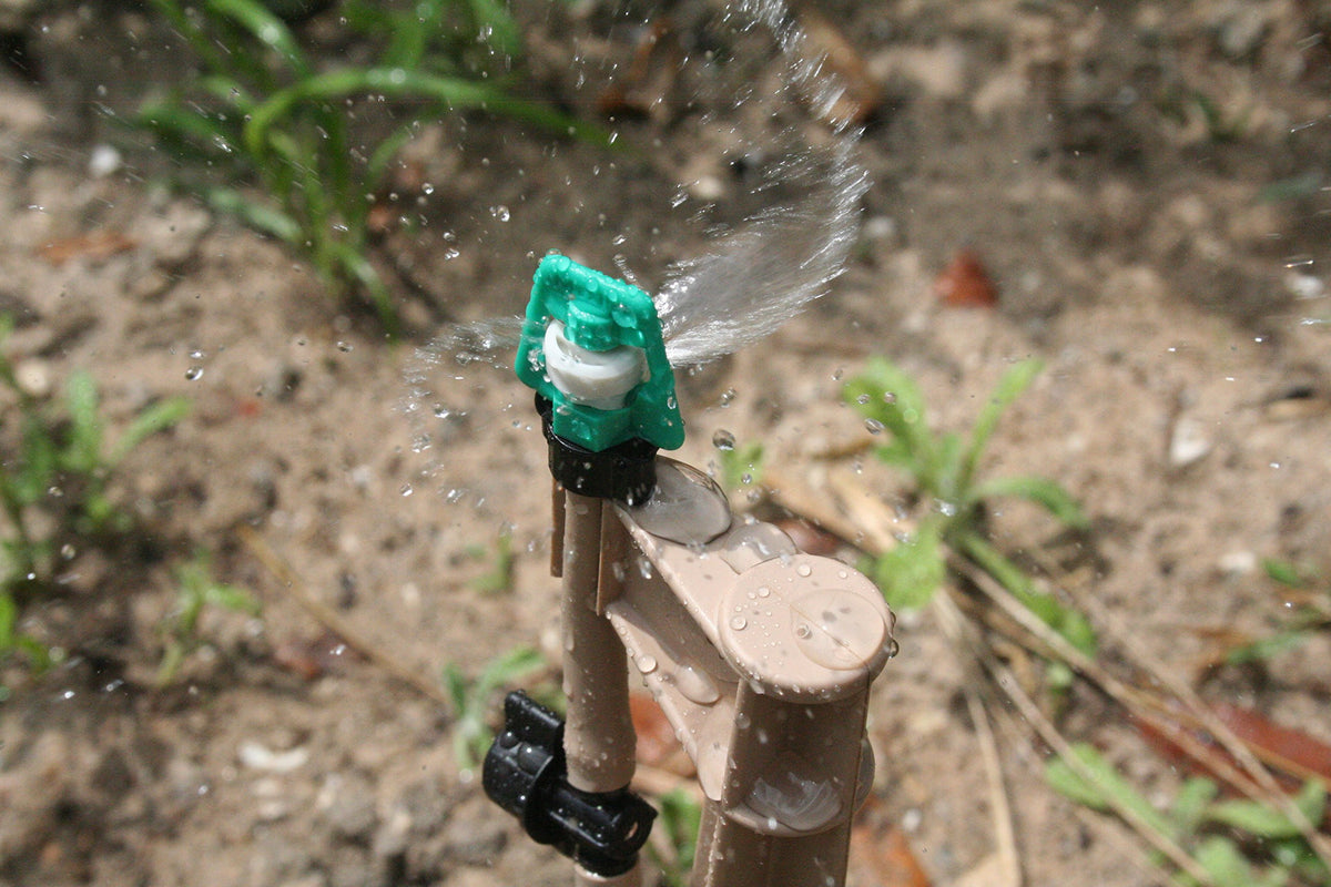 Mister Landscaper MLM-15 10-12 ft coverage ideal for center placement in landscapes.
