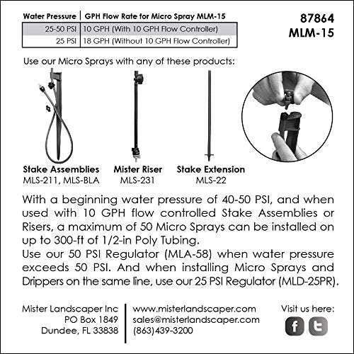 Mister Landscaper MLM-15 made-in-usa construction ensures reliable outdoor performance.