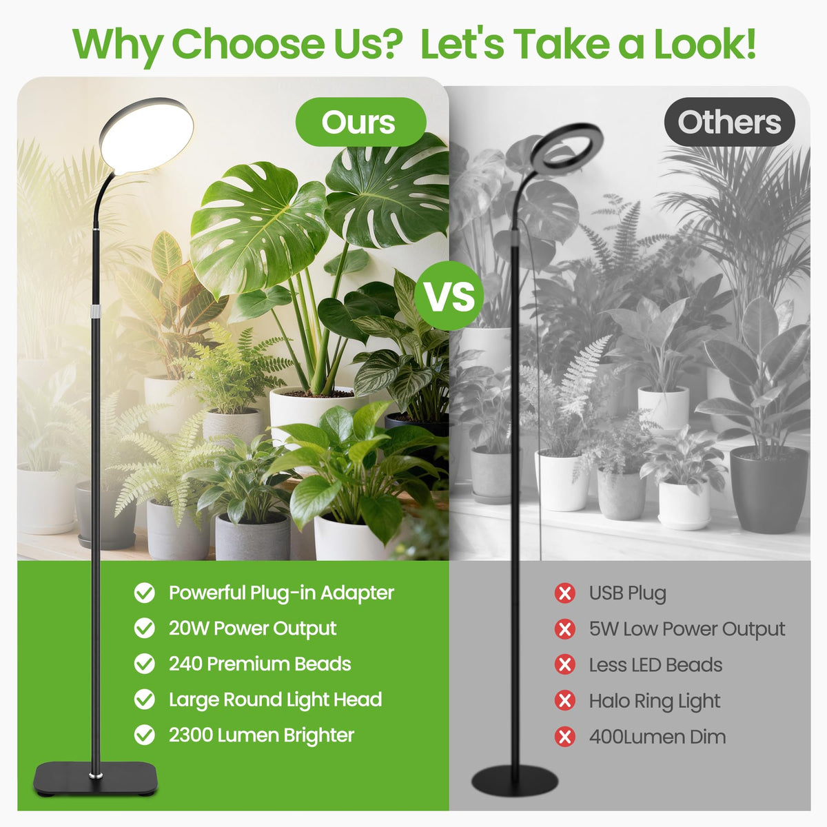MistyJungle adjustable-height stand provides stable support for tall indoor plants
