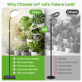 MistyJungle adjustable-height stand provides stable support for tall indoor plants