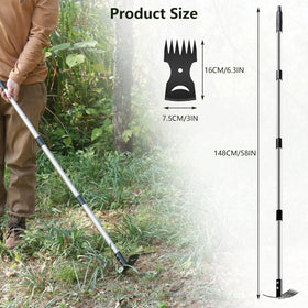 Mitclear ergonomic grip reduces strain during manual weeding tasks.