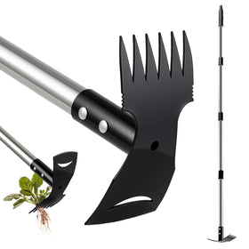 Mitclear weed puller with 58in long handle for effortless, bend-free weeding.