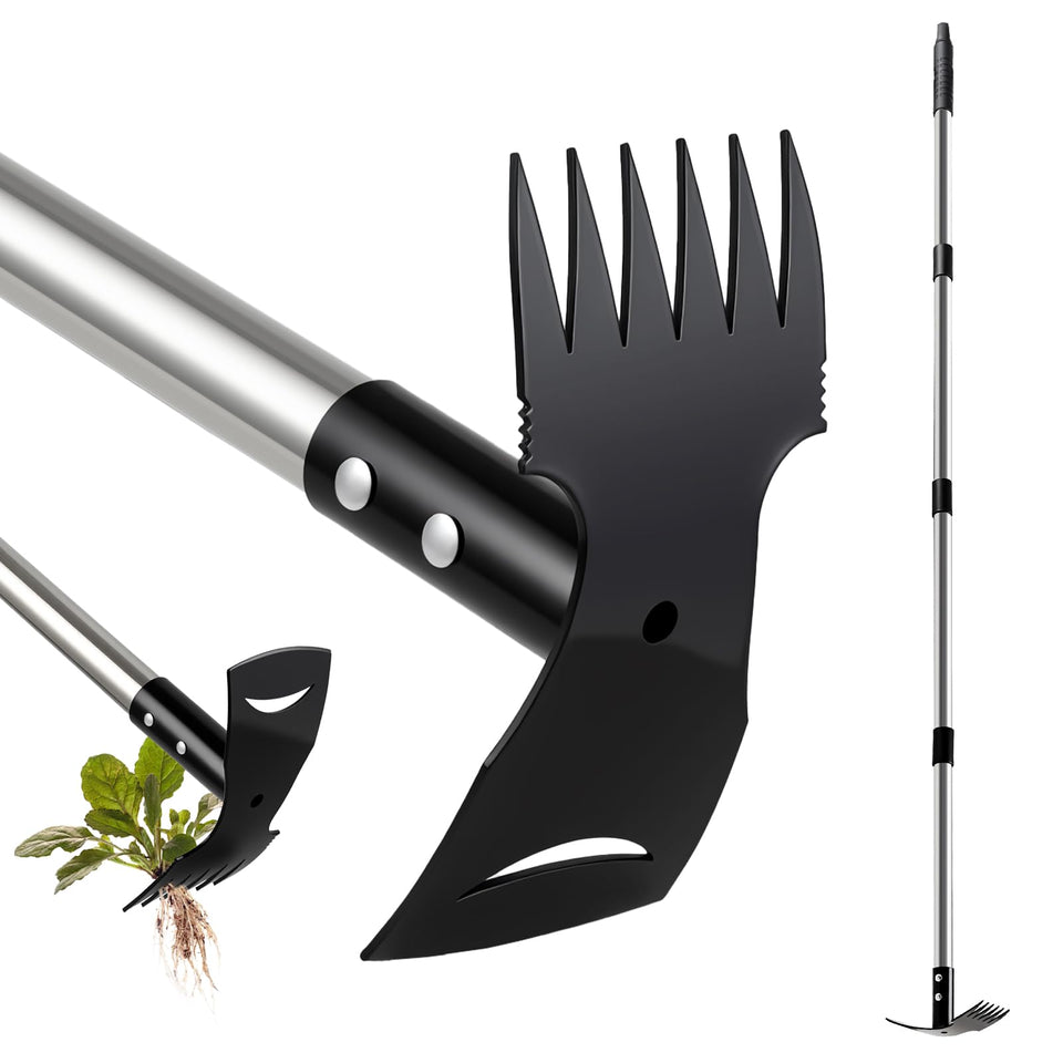 Mitclear weed puller with 58in long handle for effortless, bend-free weeding.