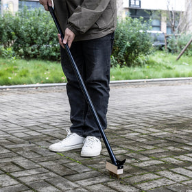 Mitclear wood brush head cleans deck joints with durable, rust-resistant bristles