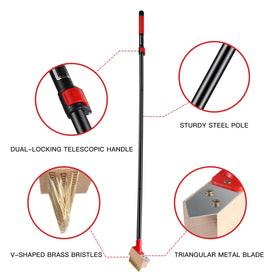 Durable Mitclear wooden brush heads handle outdoor moss and weed tasks.