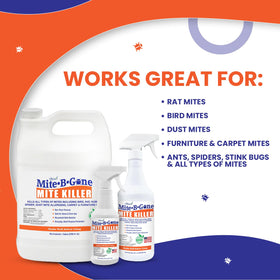 Close-up of the Mite Killer Spray nozzle for easy application.