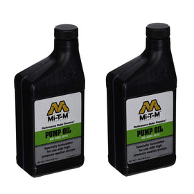 Mi-T-M AW-4085-0016 pump oil 2-pack bottles for smoother operation and longer pump life.
