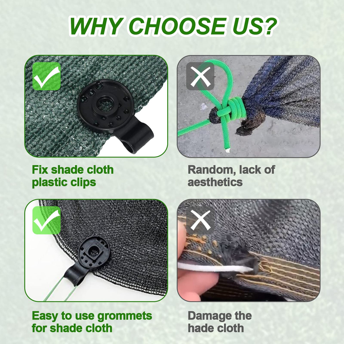 Mity Rain plastic tip press ensures quick, easy installation.