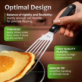 MIU France Fish Spatula heat-resistant blade for high-heat cooking and searing