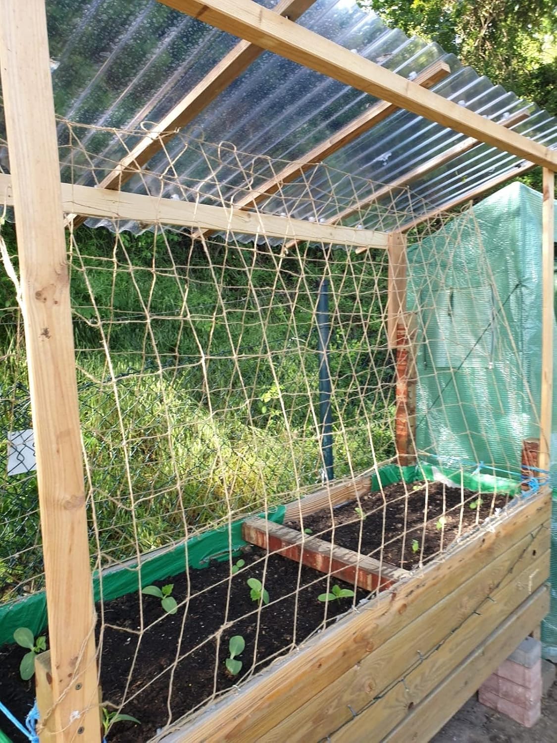 Miuezuth jute netting is biodegradable and eco-friendly for simple end-of-season disposal.