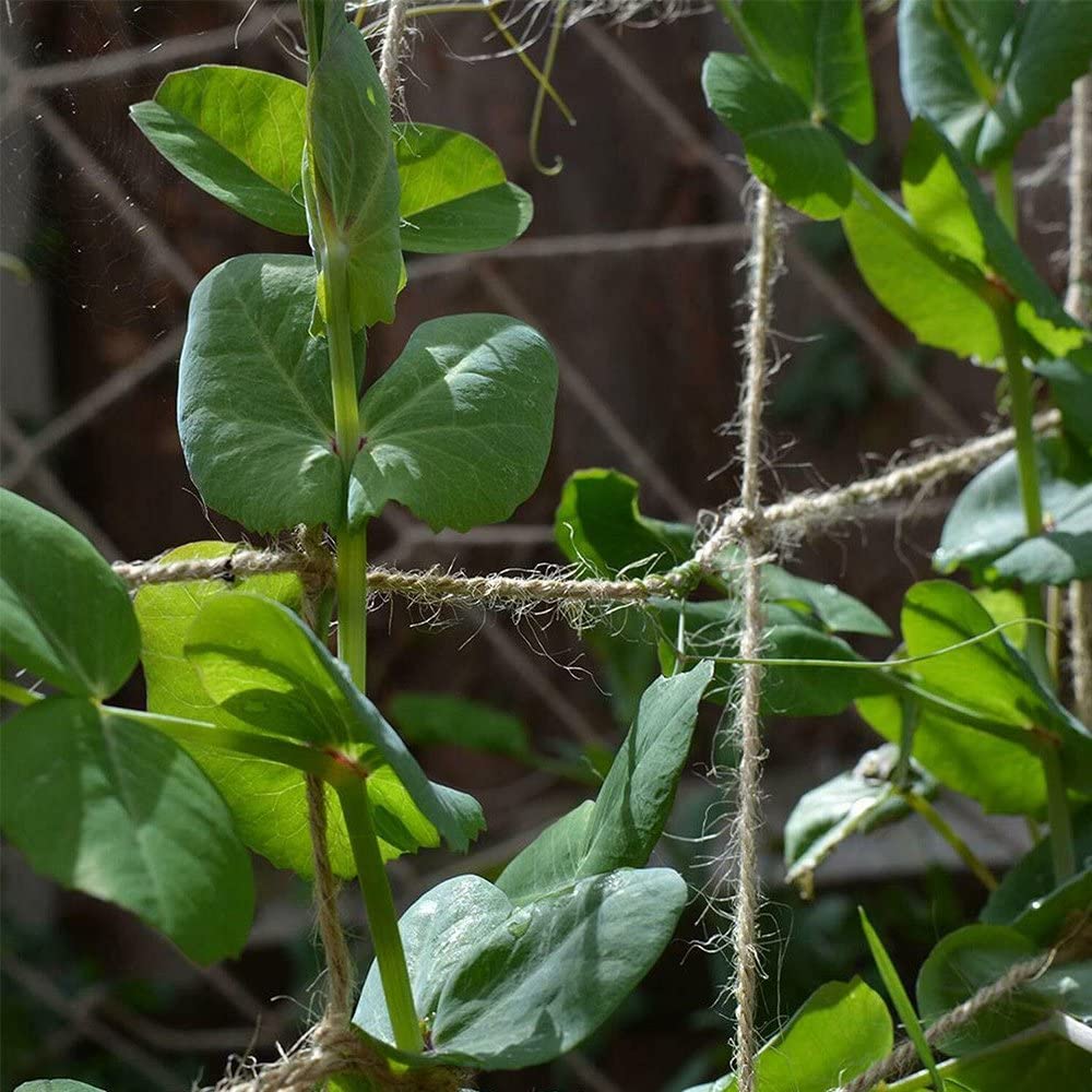 Miuezuth jute netting easy hang ties enable quick setup.