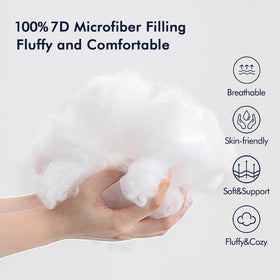 MIULEE 380g 7D fiber fill detail preserves fullness