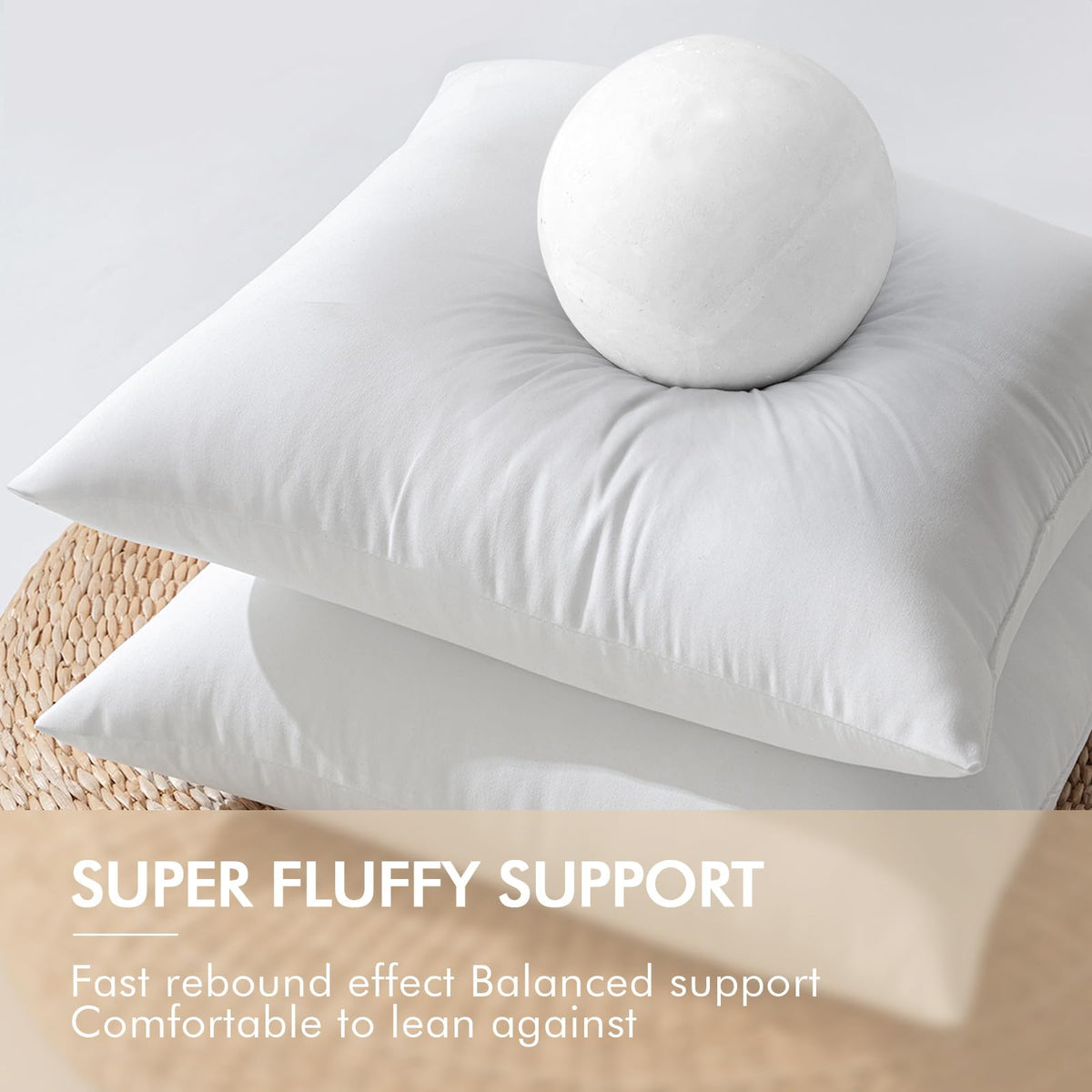 MIULEE 500g premium 7D fiber filling enhances plush rebound and comfort.