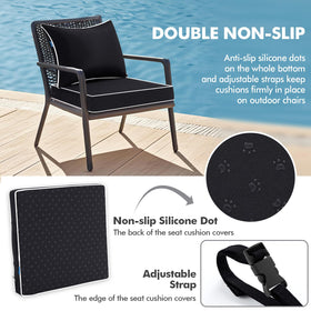 MIULEE back cushion with firmer 15D fiber provides steady support.