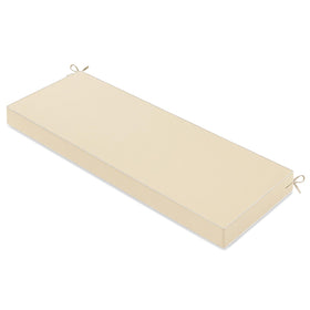 MIULEE beige outdoor bench cushion 48x18x3 offers plush support for patio seating.