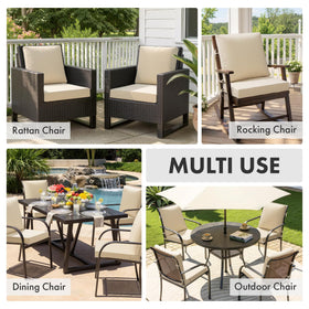 MIULEE seat-back cushions show premium foam and virgin filling for lasting comfort.