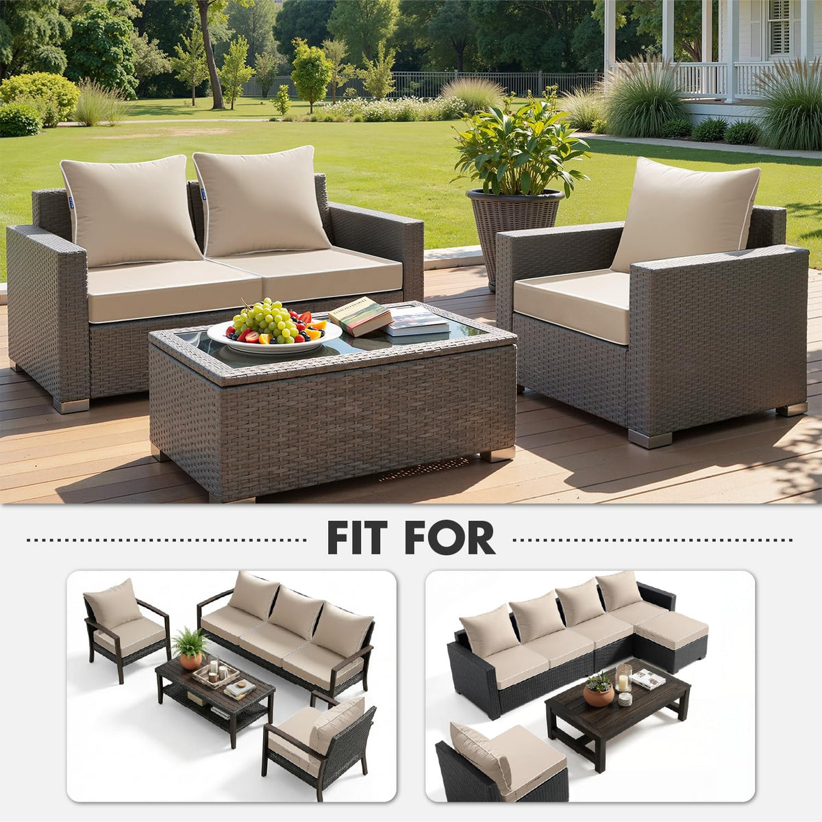MIULEE back cushion with firmer 15D fiber delivers reliable support.